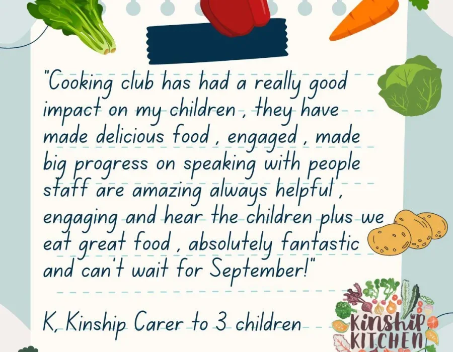 Illustrated feedback from a kinship carer